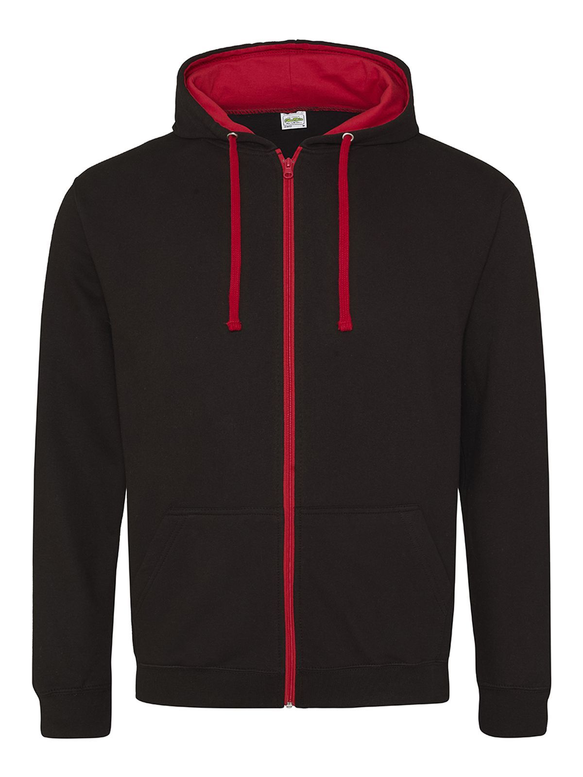 jet black-fire red